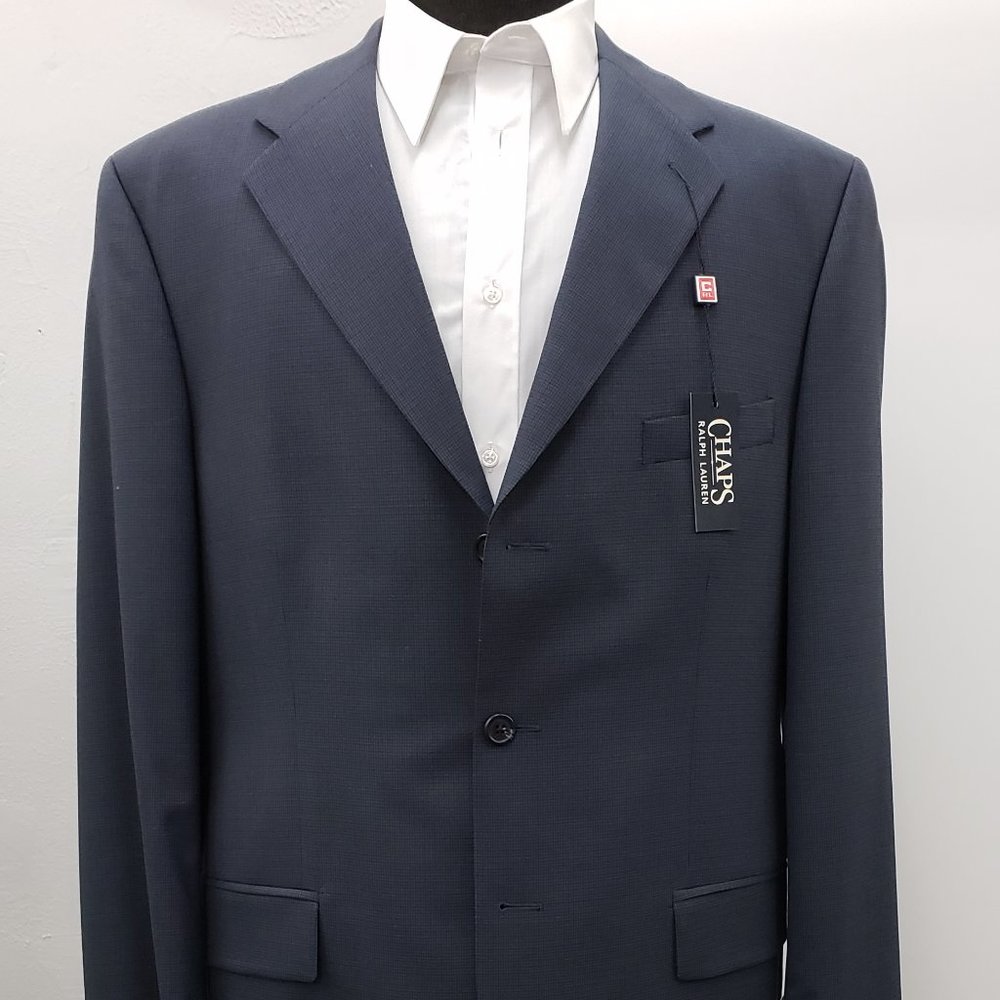 Chaps Ralph Lauren Super 90's Blue Suit